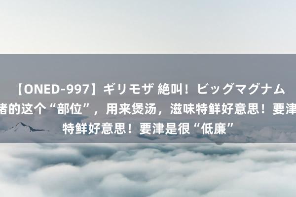 【ONED-997】ギリモザ 絶叫！ビッグマグナムFUCK Ami 猪的这个“部位”，用来煲汤，滋味特鲜好意思！要津是很“低廉”