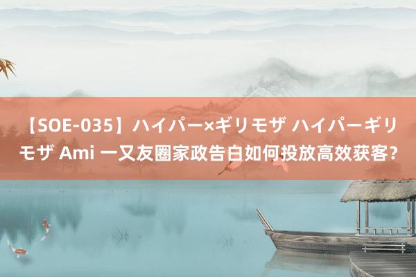 【SOE-035】ハイパー×ギリモザ ハイパーギリモザ Ami 一又友圈家政告白如何投放高效获客？