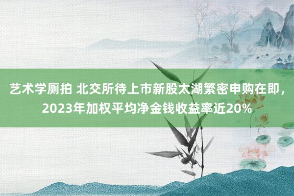 艺术学厕拍 北交所待上市新股太湖繁密申购在即，2023年加权平均净金钱收益率近20%