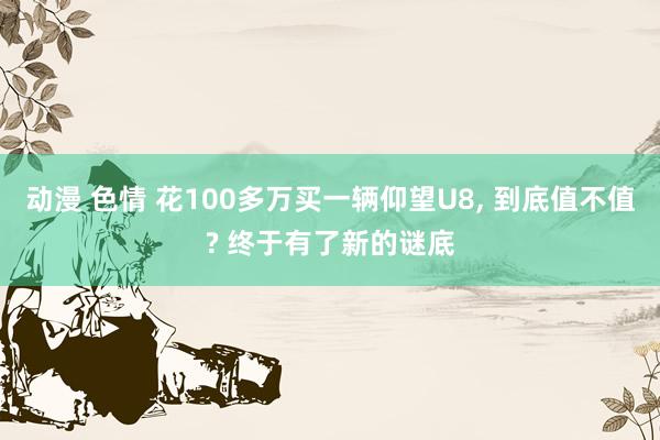 动漫 色情 花100多万买一辆仰望U8， 到底值不值? 终于有了新的谜底