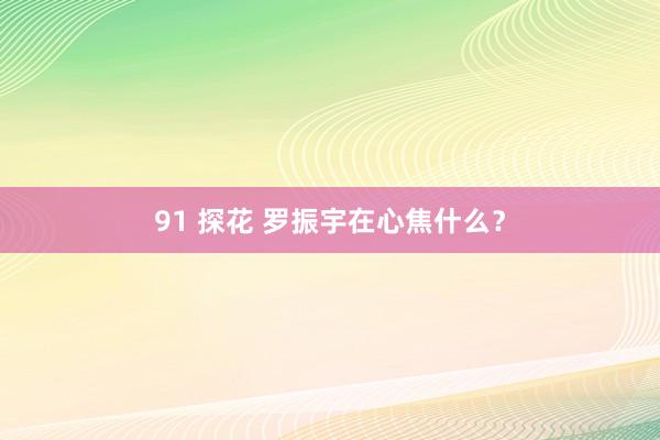 91 探花 罗振宇在心焦什么？