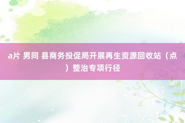 a片 男同 县商务投促局开展再生资源回收站（点）整治专项行径