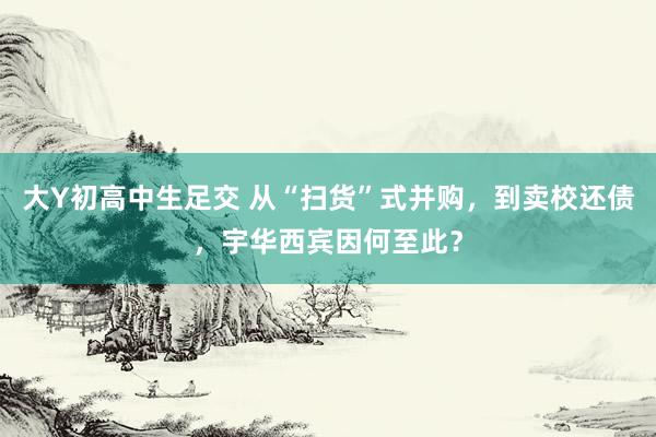 大Y初高中生足交 从“扫货”式并购，到卖校还债，宇华西宾因何至此？