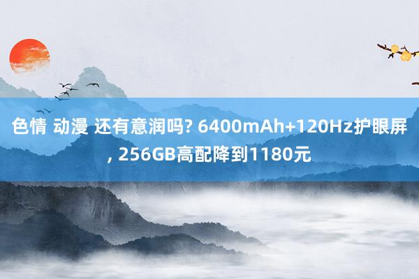 色情 动漫 还有意润吗? 6400mAh+120Hz护眼屏, 256GB高配降到1180元